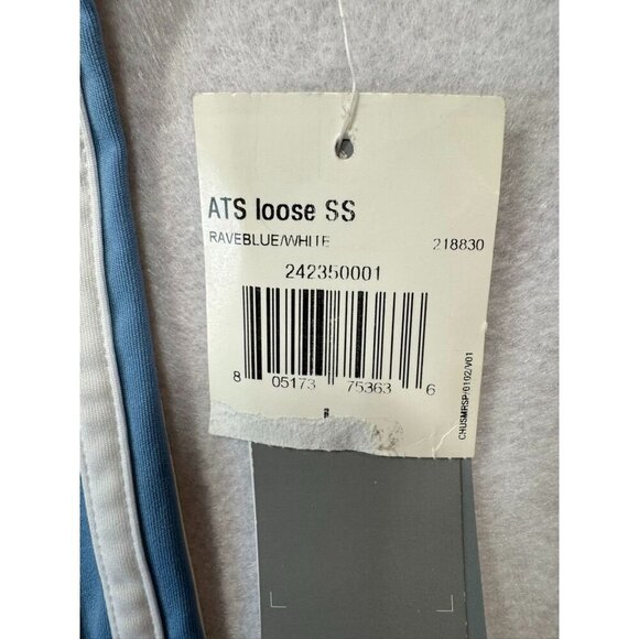 Adidas Thermo System Shirt ATS V-Neck Loose Fit Rave Blue/White Women's Large L - Picture 5 of 9
